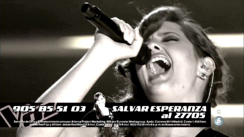 Esperanza canta Every Breath You Take de The Police-la voz