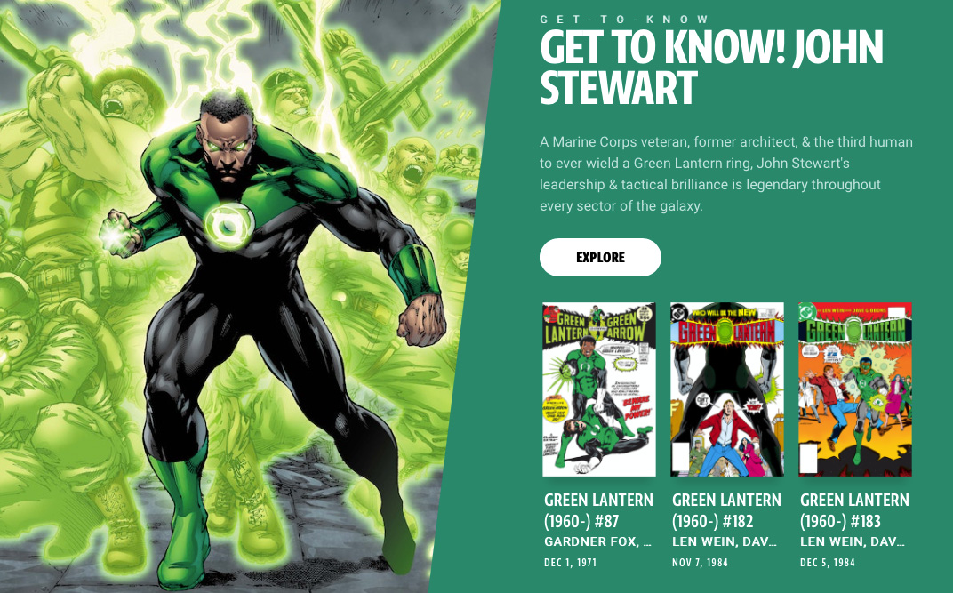Conoce a John Stewart, Linterna Verde, en DC Universe Infinite