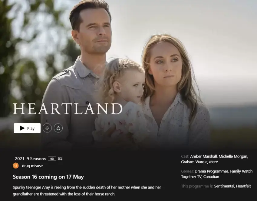 Heartland Temporada 16 Netflix Reino Unido Lanzamiento